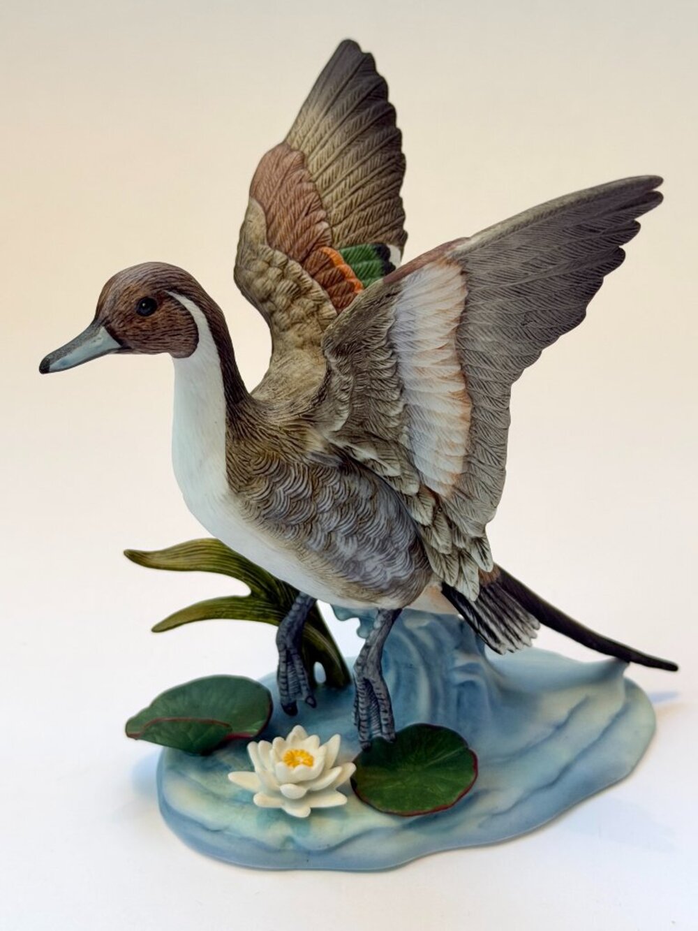 Vintage Lenox Pintail Porcelain Bird Figurine
